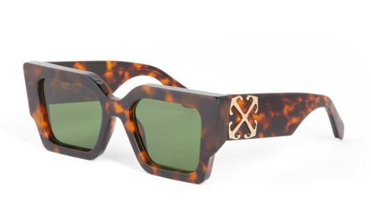 Occhiali da sole unisex Luxury Off White OERI128 CATALINA SUNGLASSES 6055 havana green nuova collezione