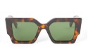 Occhiali da sole unisex Luxury Off White OERI128 CATALINA SUNGLASSES 6055 havana green nuova collezione