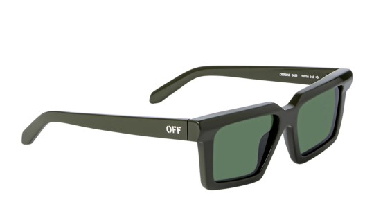 Occhiali da sole unisex Luxury Off White OERI142 WINDSOR SUNGLASSES 5655 military green green nuova collezione
