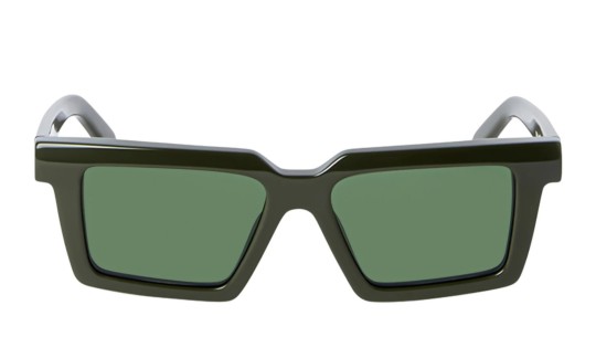 Occhiali da sole unisex Luxury Off White OERI142 WINDSOR SUNGLASSES 5655 military green green nuova collezione