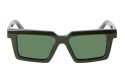 Occhiali da sole unisex Luxury Off White OERI142 WINDSOR SUNGLASSES 5655 military green green nuova collezione