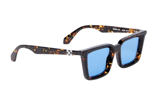 Occhiali da sole unisex Luxury Off White OERI13U DALTON SUNGLASSES 6045 havana blue nuova collezione