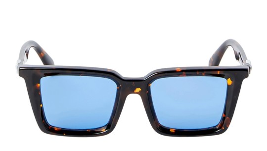 Occhiali da sole unisex Luxury Off White OERI13U DALTON SUNGLASSES 6045 havana blue nuova collezione