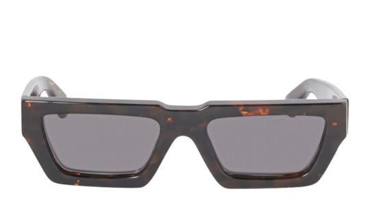 Occhiali da sole unisex Luxury Off White OERI129 MANCHESTER SUNGLASSES 6007 havana dark grey nuova collezione