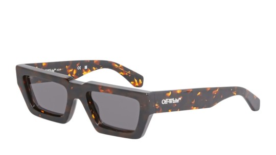 Occhiali da sole unisex Luxury Off White OERI129 MANCHESTER SUNGLASSES 6007 havana dark grey nuova collezione