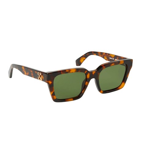 Occhiali da sole unisex Luxury Off White OERI111 BRANSON SUNGLASSES 6055 havana green nuova collezione 2