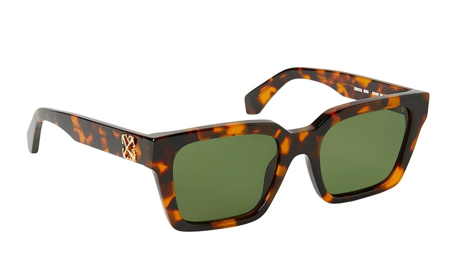 Occhiali da sole unisex Luxury Off White OERI111 BRANSON SUNGLASSES 6055 havana green nuova collezione