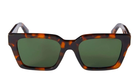 Occhiali da sole unisex Luxury Off White OERI111 BRANSON SUNGLASSES 6055 havana green nuova collezione