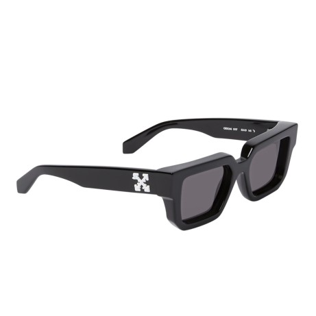 Occhiali da sole unisex Luxury Off White OERI146 SILVERSTONE  SUNGLASSES 1007 black dark grey nuova collezione 2