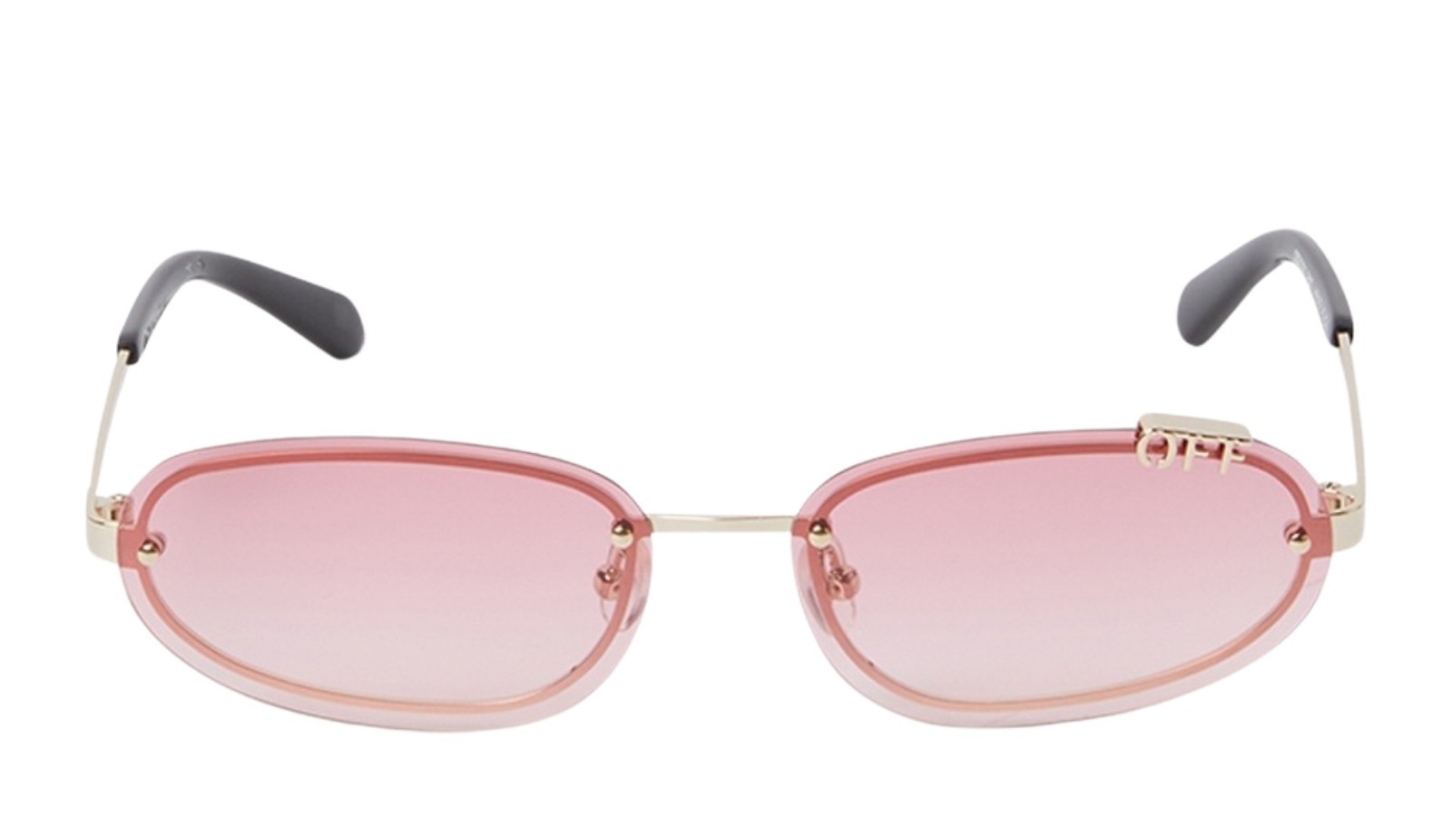 Occhiali da sole unisex Luxury Off White OERI13M MIAMI SUNGLASSES 7627 gold gradient red nuova collezione