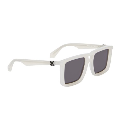 Occhiali da sole unisex Luxury Off White OERI13W STRATFORD SUNGLASSES 6107 beige dark grey nuova collezione 2