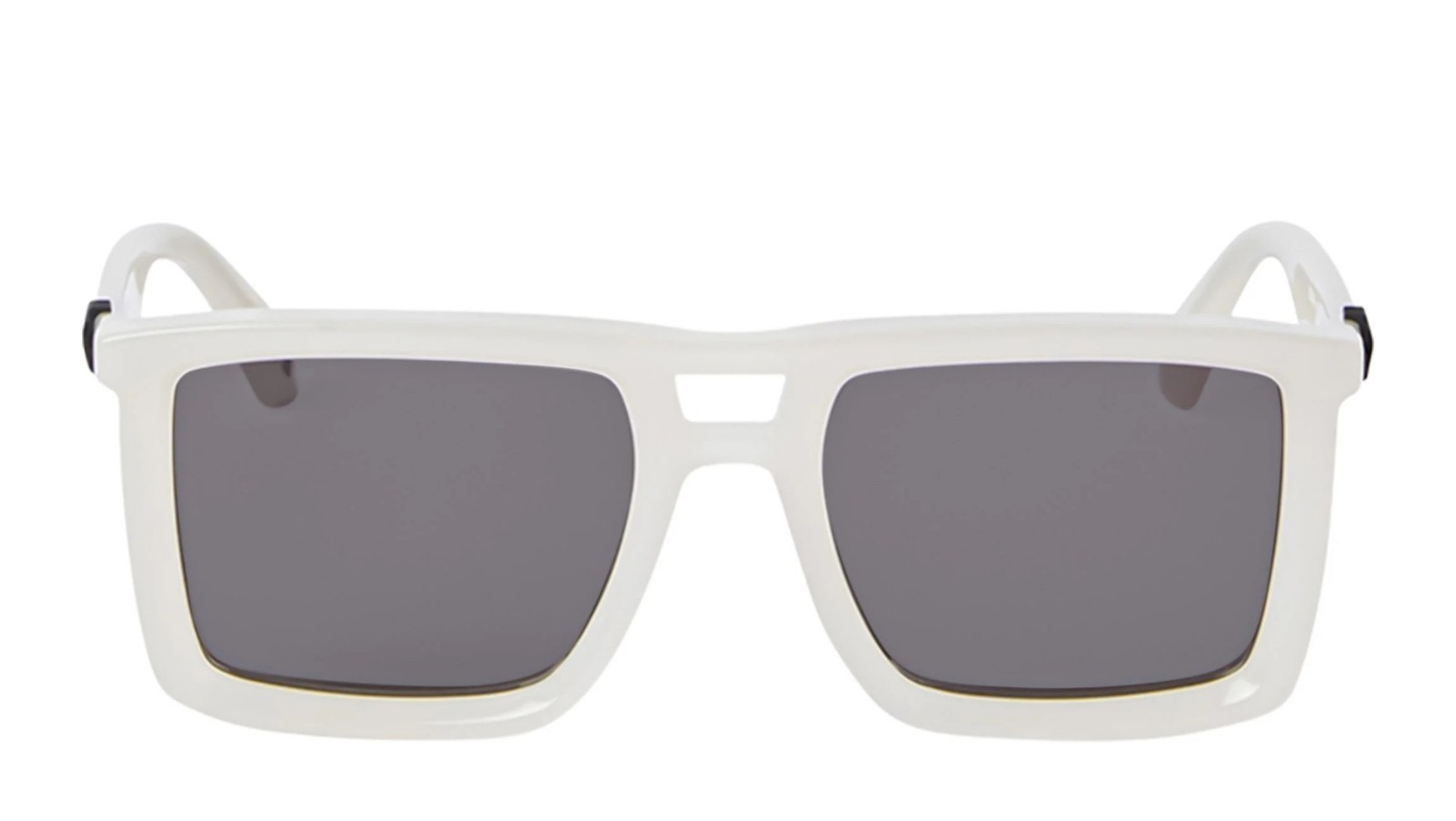 Occhiali da sole unisex Luxury Off White OERI13W STRATFORD SUNGLASSES 6107 beige dark grey nuova collezione