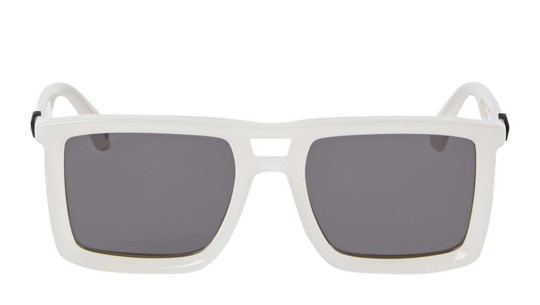 Occhiali da sole unisex Luxury Off White OERI13W STRATFORD SUNGLASSES 6107 beige dark grey nuova collezione
