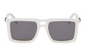 Occhiali da sole unisex Luxury Off White OERI13W STRATFORD SUNGLASSES 6107 beige dark grey nuova collezione