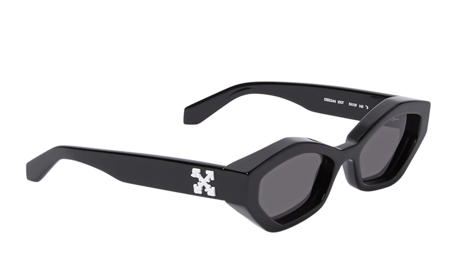 Occhiali da sole unisex Luxury Off White OERI144 HILO SUNGLASSES 1007 black dark grey nuova collezione