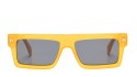 Occhiali da sole unisex Luxury Off White OERI13Z CHANDLER SUNGLASSES 1807 yellow dark grey nuova collezione