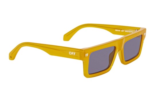 Occhiali da sole unisex Luxury Off White OERI13Z CHANDLER SUNGLASSES 1807 yellow dark grey nuova collezione