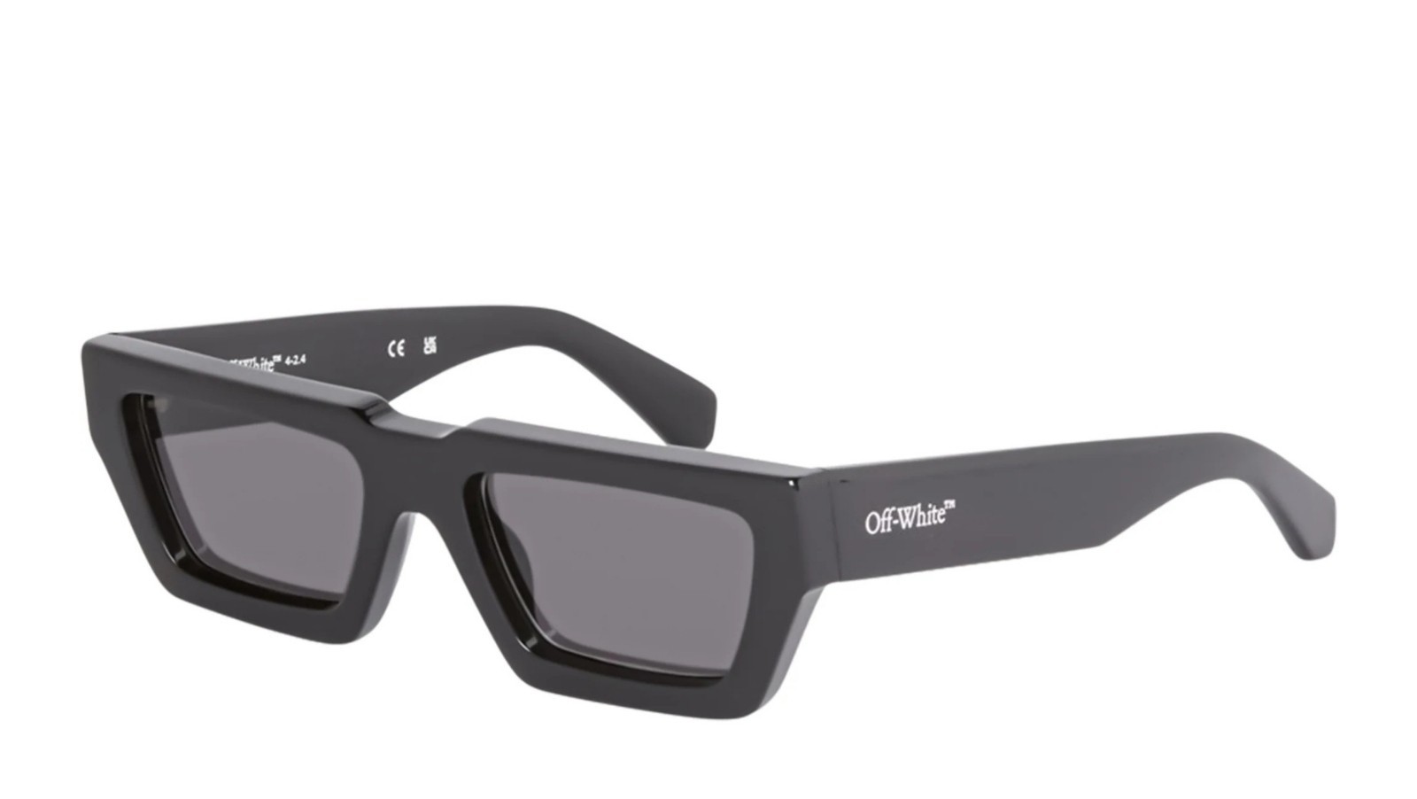 Occhiali da sole unisex Luxury Off White OERI129 MANCHESTER SUNGLASSES 1007 black dark grey nuova collezione