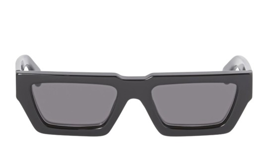 Occhiali da sole unisex Luxury Off White OERI129 MANCHESTER SUNGLASSES 1007 black dark grey nuova collezione