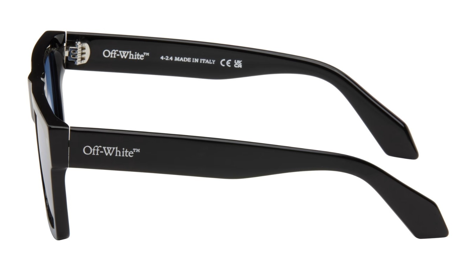 Occhiali da sole unisex Luxury Off White OERI109 LAWTON SUNGLASSES 1045 black blue nuova collezione