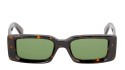 Occhiali da sole unisex Luxury Off White OERI016 ARTHUR SUNGLASSES 6455 havana   green nuova collezione