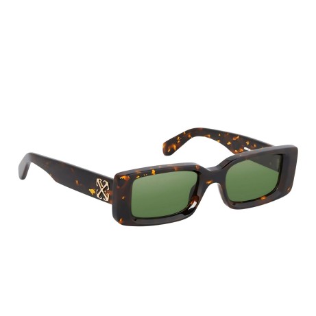Occhiali da sole unisex Luxury Off White OERI016 ARTHUR SUNGLASSES 6455 havana   green nuova collezione 2