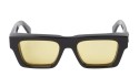 Occhiali da sole unisex Luxury Off White OERI145 OREGON SUNGLASSES 1018 black yellow nuova collezione