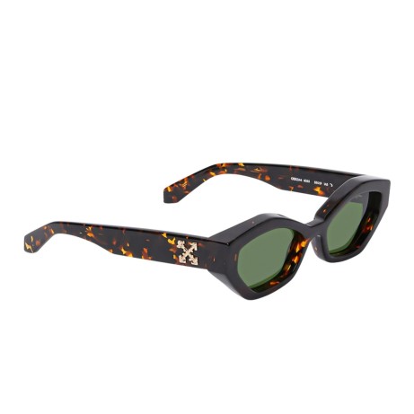 Occhiali da sole unisex Luxury Off White OERI144 HILO SUNGLASSES 6055 havana   green nuova collezione 2