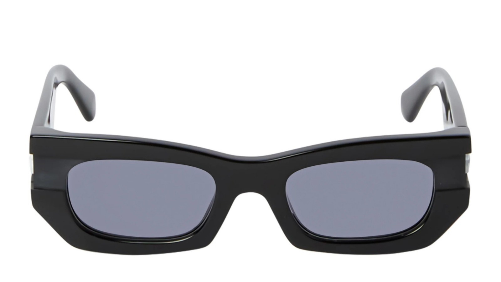 Occhiali da sole unisex Luxury Off White OERI147 BELLEVILLE SUNGLASSES 1007 black dark grey nuova collezione