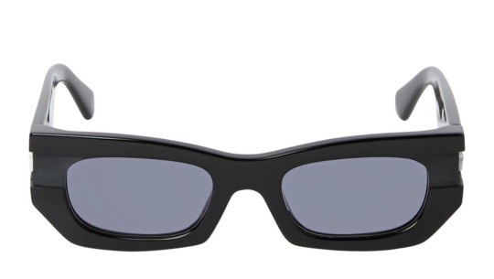 Occhiali da sole unisex Luxury Off White OERI147 BELLEVILLE SUNGLASSES 1007 black dark grey nuova collezione