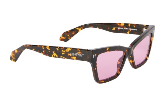 Occhiali da sole unisex Luxury Off White OERI110 CINCINNATI SUNGLASSES 6030 havana pink nuova collezione