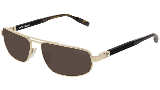 Montblanc MB0033S 003 gold black brown