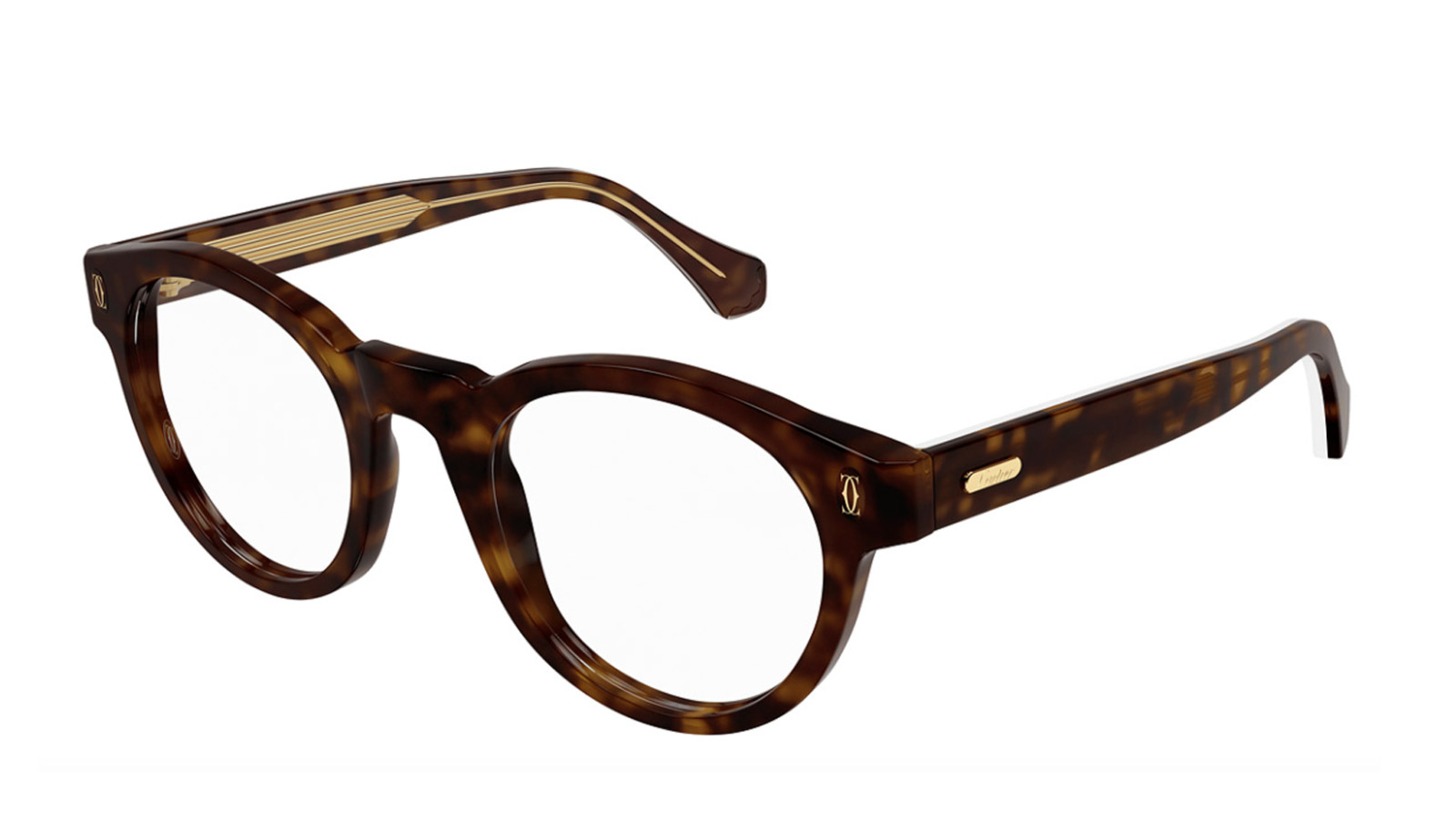 Luxury men's eyeglasses Cartier CT0341O havana (005) new collection