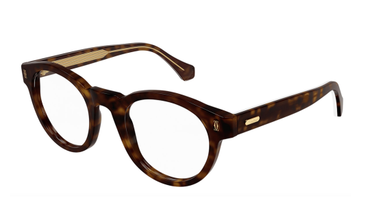 Luxury men's eyeglasses Cartier CT0341O havana (005) new collection