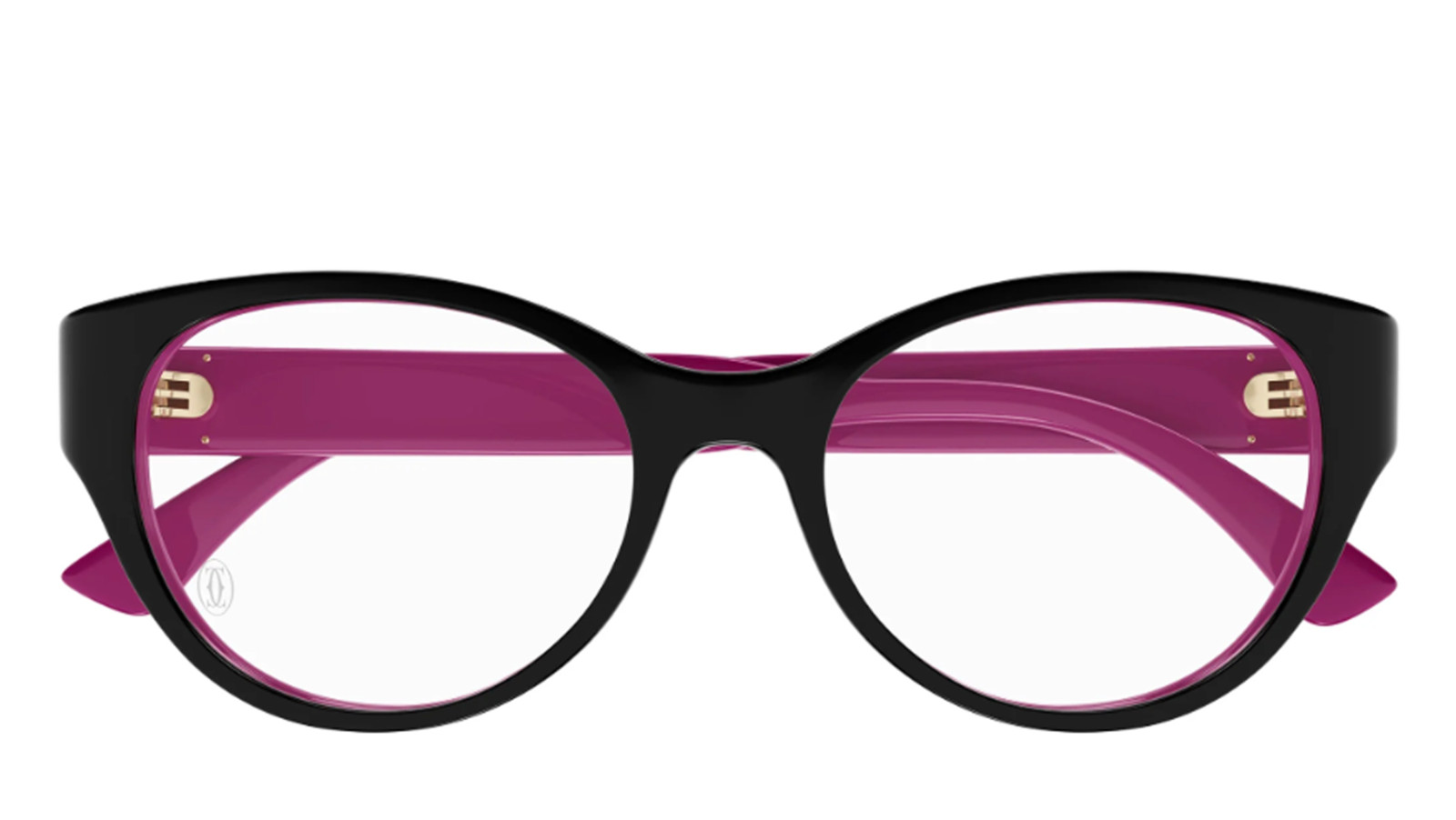 Occhiali da vista donna Luxury Cartier CT0315O black fucsia (005) nuova collezione