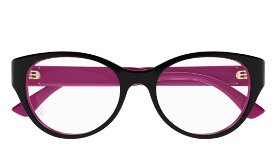 Occhiali da vista donna Luxury Cartier CT0315O black fucsia (005) nuova collezione