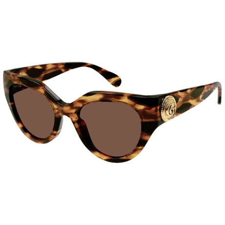 Occhiali da sole donna Luxury Gucci GG1408S havana brown (002) nuova collezione 2