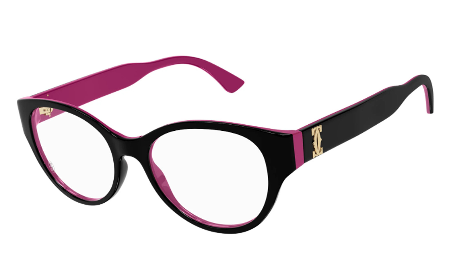 Occhiali da vista donna Luxury Cartier CT0315O black fucsia (005) nuova collezione