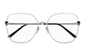 Women's Eyeglasses Luxury Cartier CT0417O silver (002) new collection