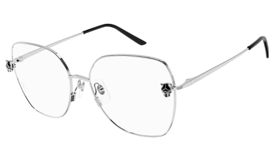 Occhiali da vista donna Luxury Cartier CT0417O silver (002) nuova collezione