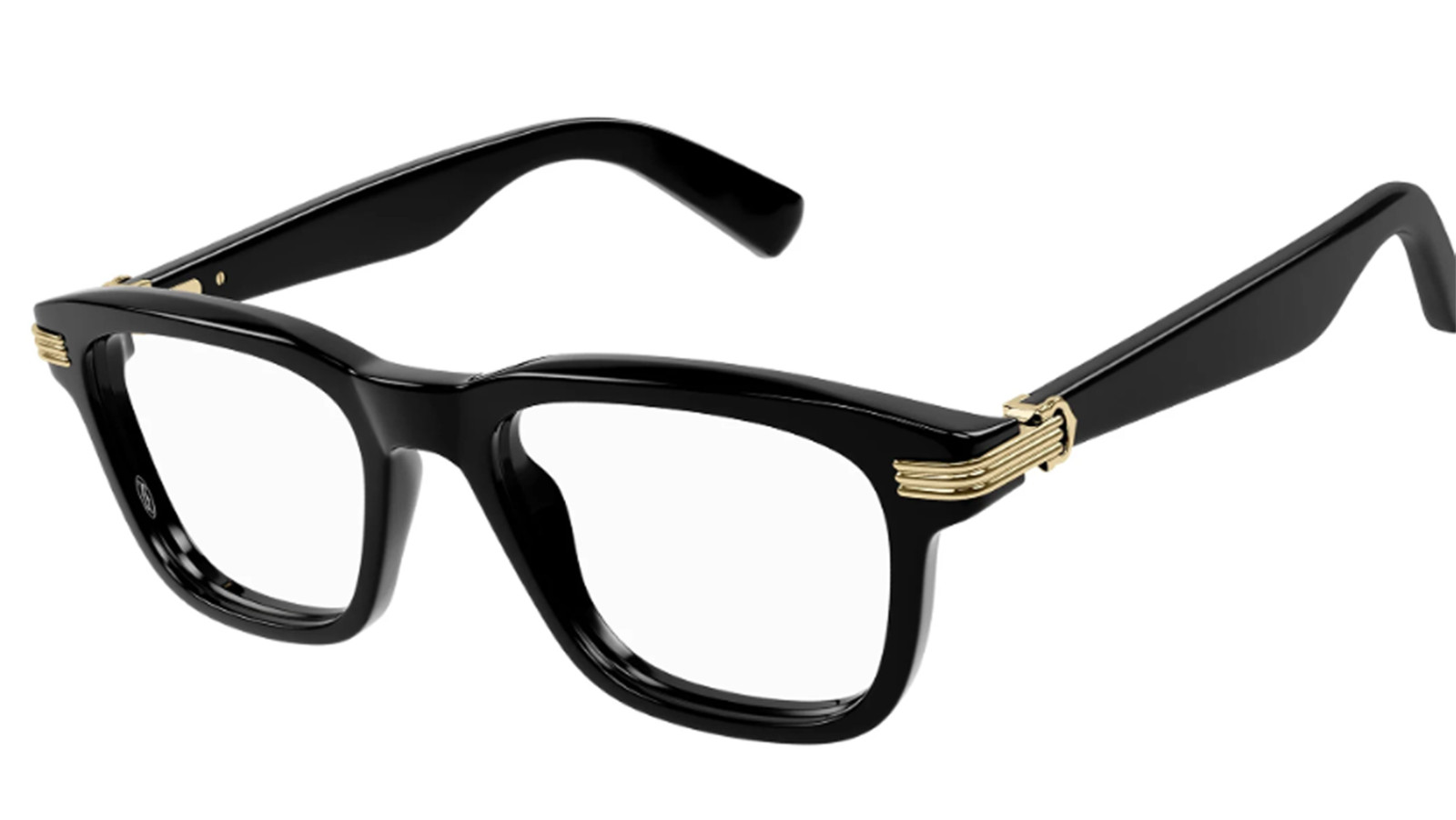 Luxury Cartier CT0444O black men's eyeglasses (002) new collection