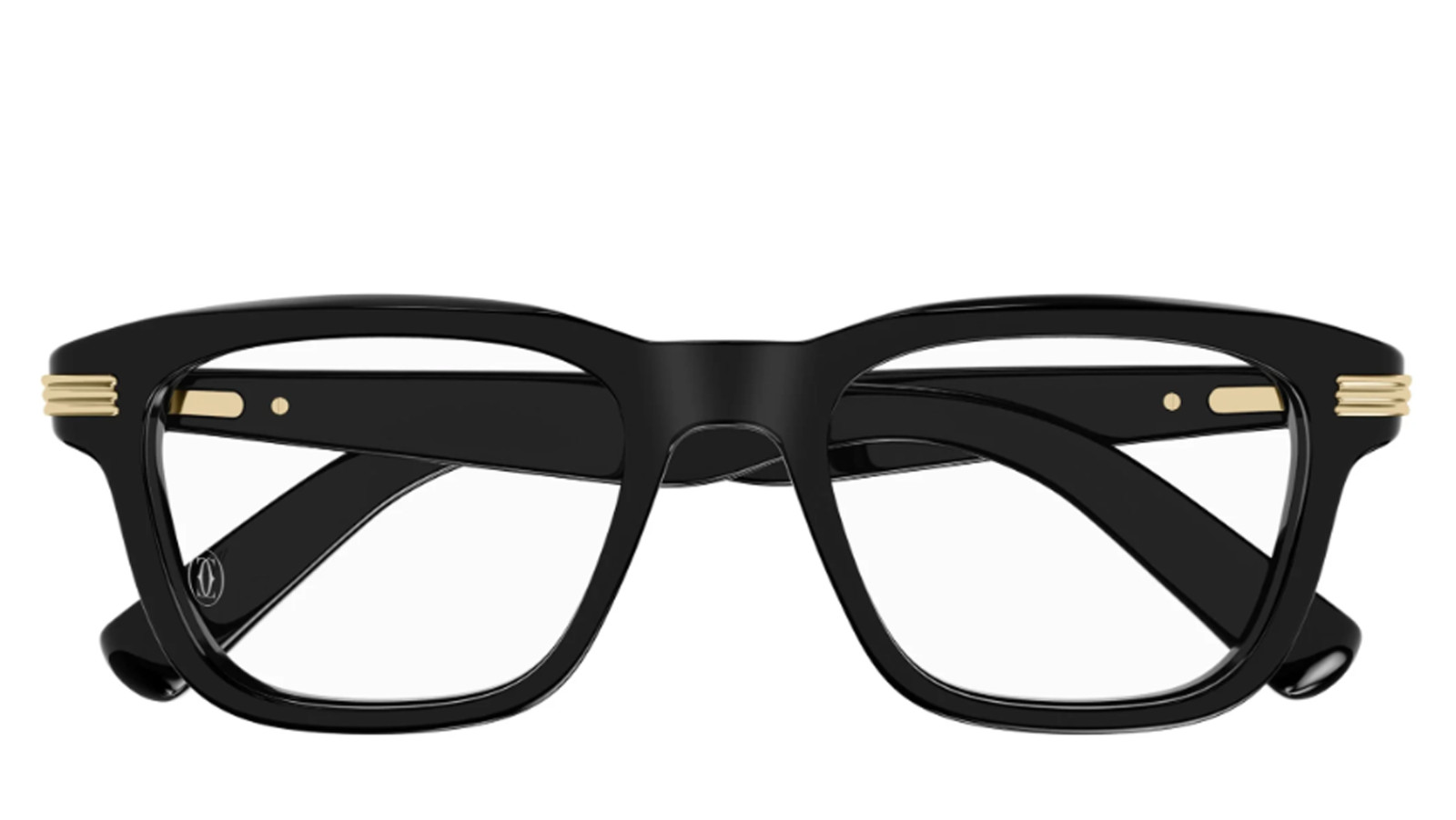 Luxury Cartier CT0444O black men's eyeglasses (002) new collection