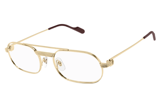 Occhiali da vista uomo Luxury Cartier CT0410O gold (001) nuova collezione