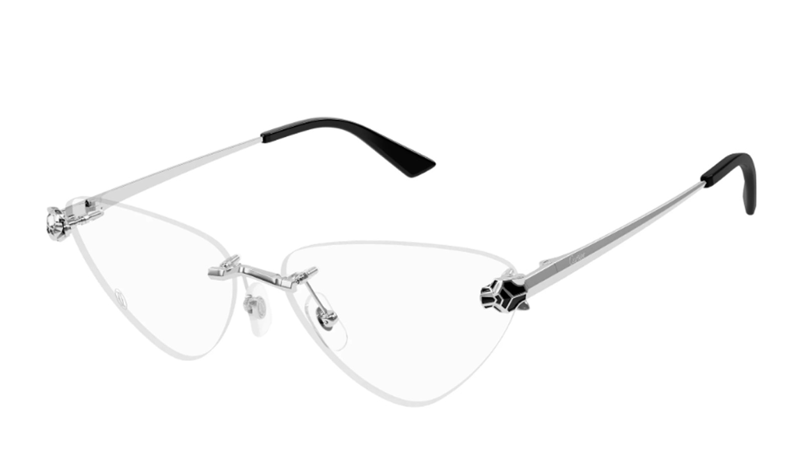 Occhiali da vista donna Luxury Cartier CT0448O silver (002) nuova collezione