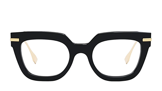 Men's and women's eyeglasses Luxury Maison Fendi FE50065I 001 new collection Men's and women's eyeglasses Luxury Maison Fendi FE50065I 001 new collection