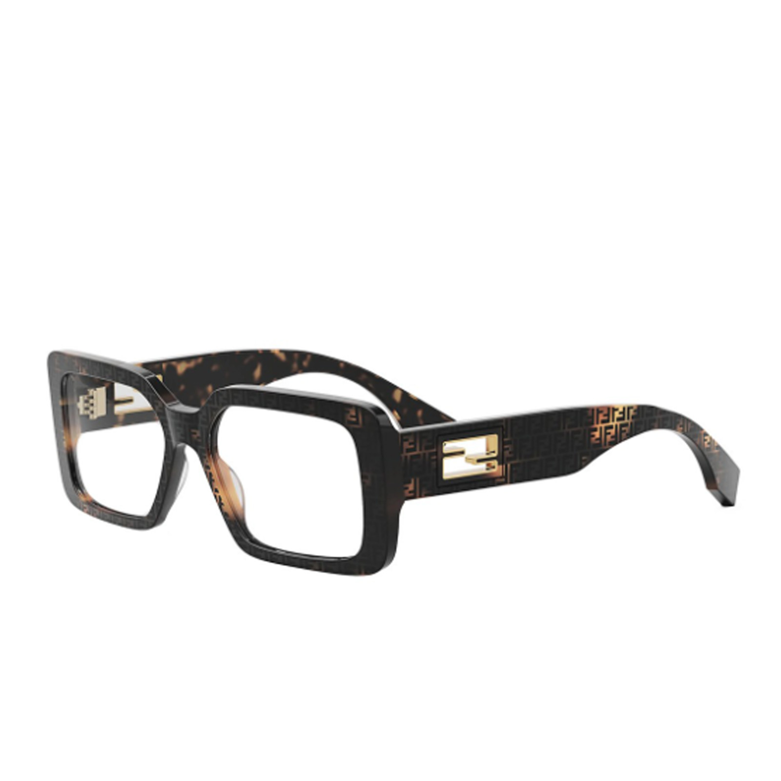 メガネ FENDI Woman Optical frames Brown FE50072I 055 Eyeglasses FENDI FE50072I 055 53-16 Tortoise in stock