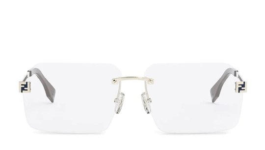 Fendi rimless eyeglasses best sale