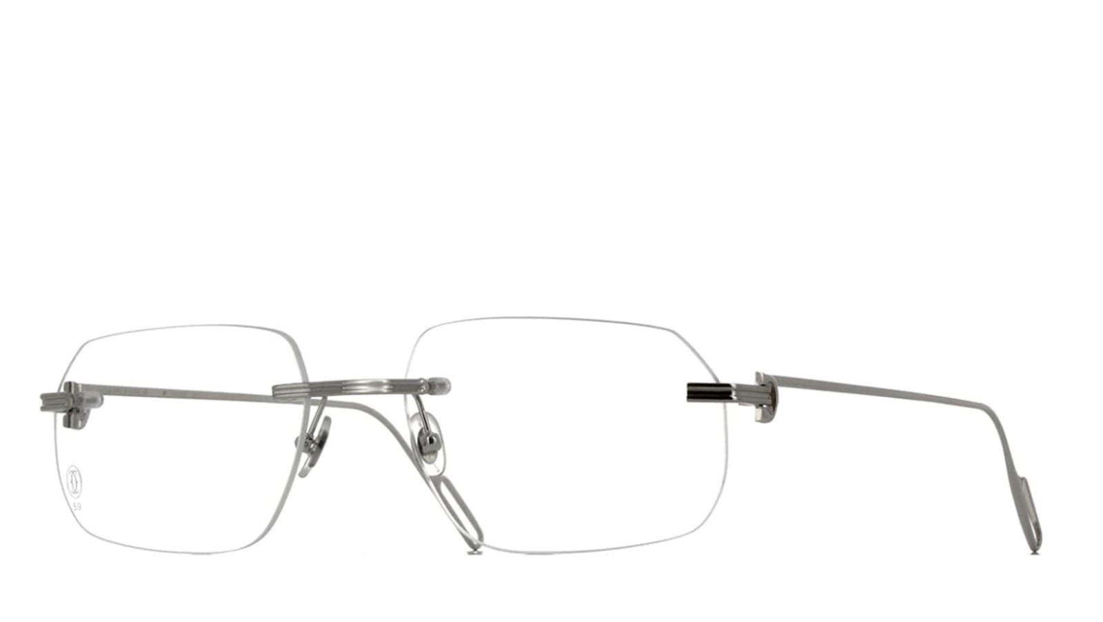 Men's Eyeglasses Luxury Cartier CT0113O silver (002) new collection