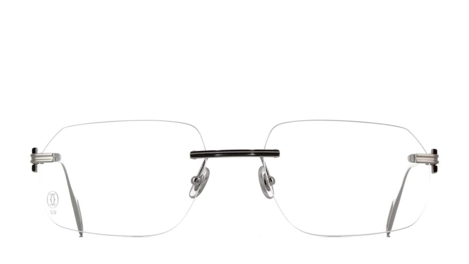 Men's Eyeglasses Luxury Cartier CT0113O silver (002) new collection