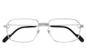 Men's Eyeglasses Luxury Cartier CT0445O silver (002) new collection